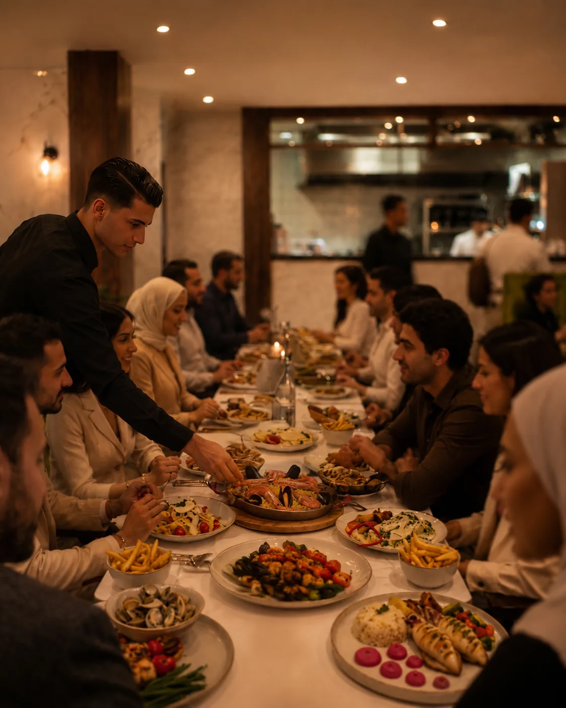 Service en salle restaurant Idir